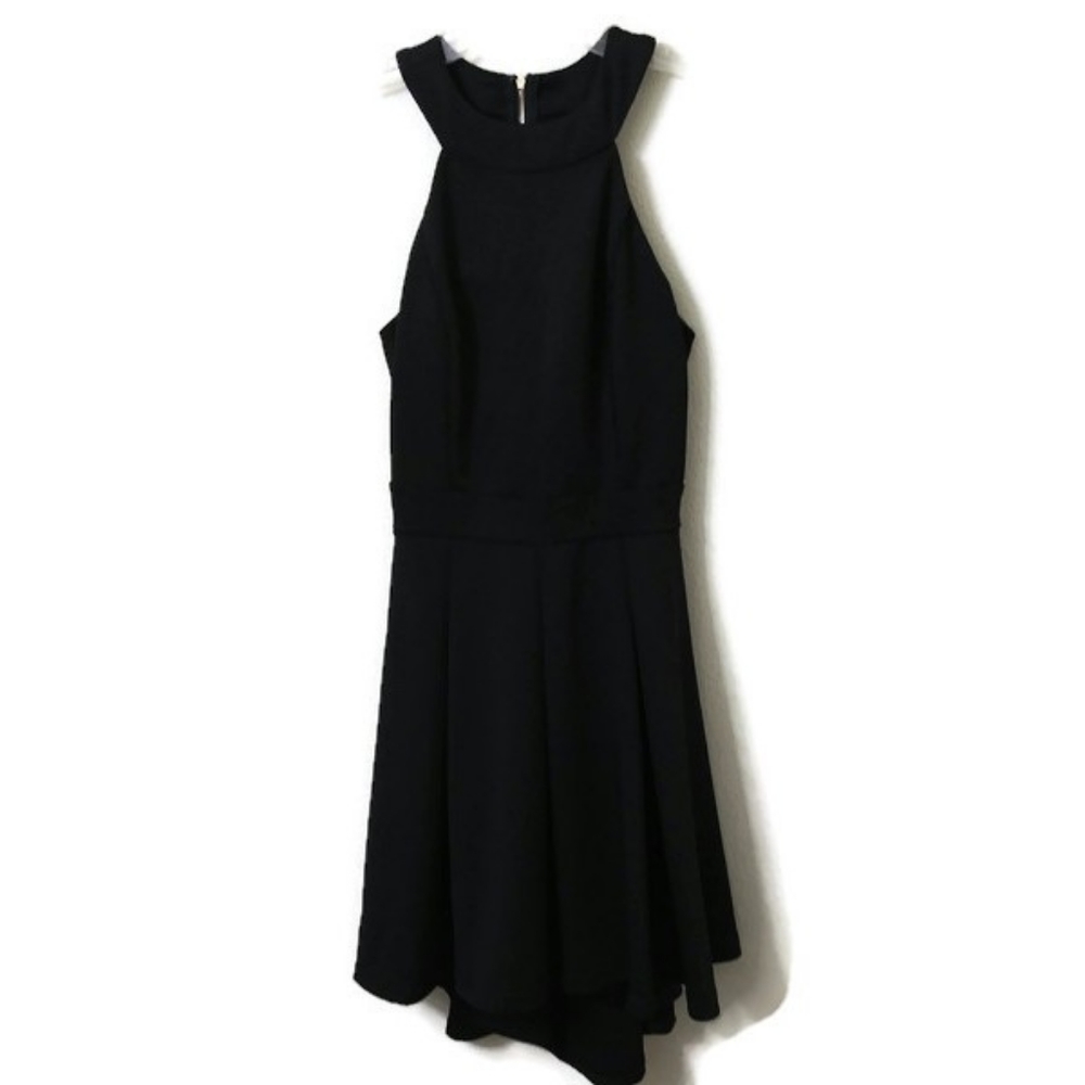 Windsor Fit & Flare Dress Black Sz S With Cutout